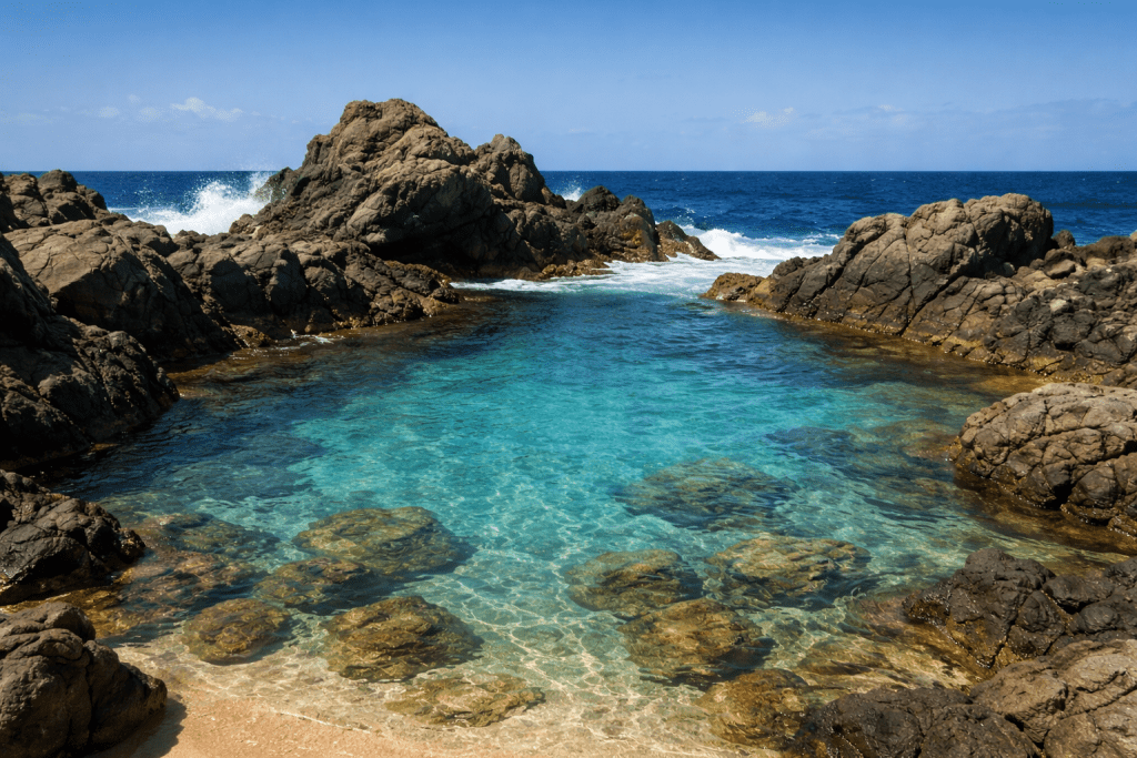 Natural Pool Aruba – Conchi in Arikok National Park Natural Pool Conchi in Arikok National Park, Aruba – one of the island’s most famous natural attractions and a must-see when exploring Aruba.